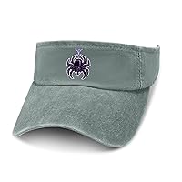 Hanging Spider Leaky Top Denim Hat Print Sun Visor Hat Baseball Cap Golf Hat for Adult