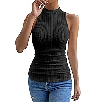 Women's Summer Blouses Sexy Short Sleeve T Shirts V Neck Button Up Casual Basic Slim Fitted Ribbed Knit Tops, S-XL