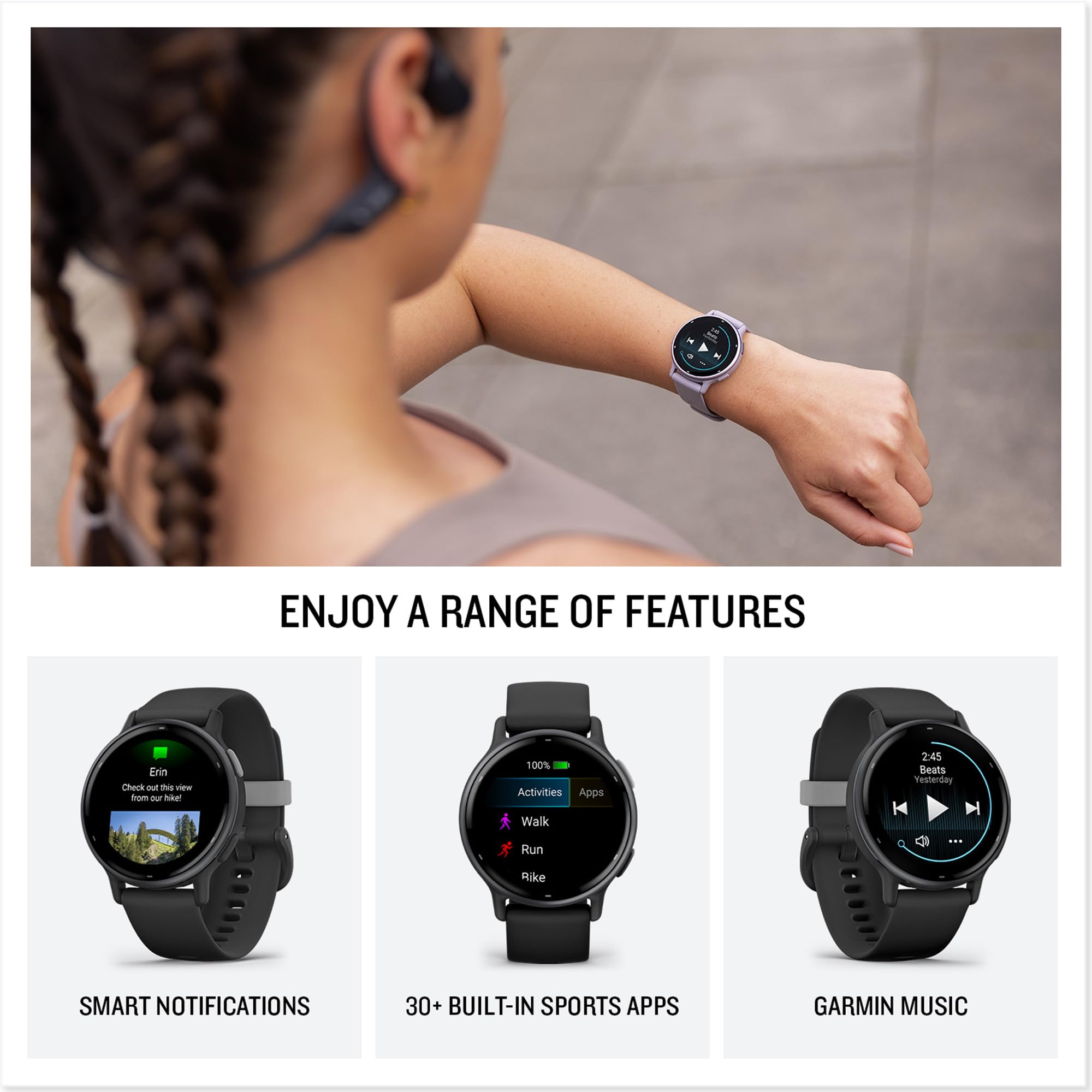 Garmin vívoactive 5, Health and Fitness GPS Smartwatch, AMOLED Display, Up to 11 Days of Battery, Navy