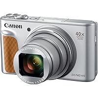 Canon PowerShot SX740 HS Camera with 40x Optical Zoom and 20.3 Megapixel CMOS Sensor (International Model, Silver)