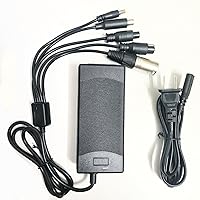 29.4V 2A/ 1A Fast Battery Charger (5 Plugs) Universal for 24V 25.2V 25.9V Lithium Battery Electric Scooter Replacement Charger