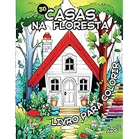 30 Casas na floresta: Livro para colorir (Portuguese Edition)