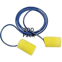 3M Ear Plugs, 200/Box, E-A-R Classic 311-1101, Corded, Disposable, Foam, NRR 29, For Drilling, Grinding, Machining, Sawing, Sanding, Welding, 1/Poly Bag