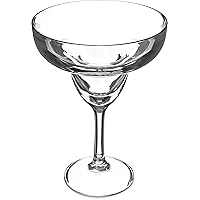 Carlisle FoodService Products Alibi Margarita Glass for Restaurants, Catering, Kitchens, Plastic, 16 Ounces, Clear, (Pack of 24)