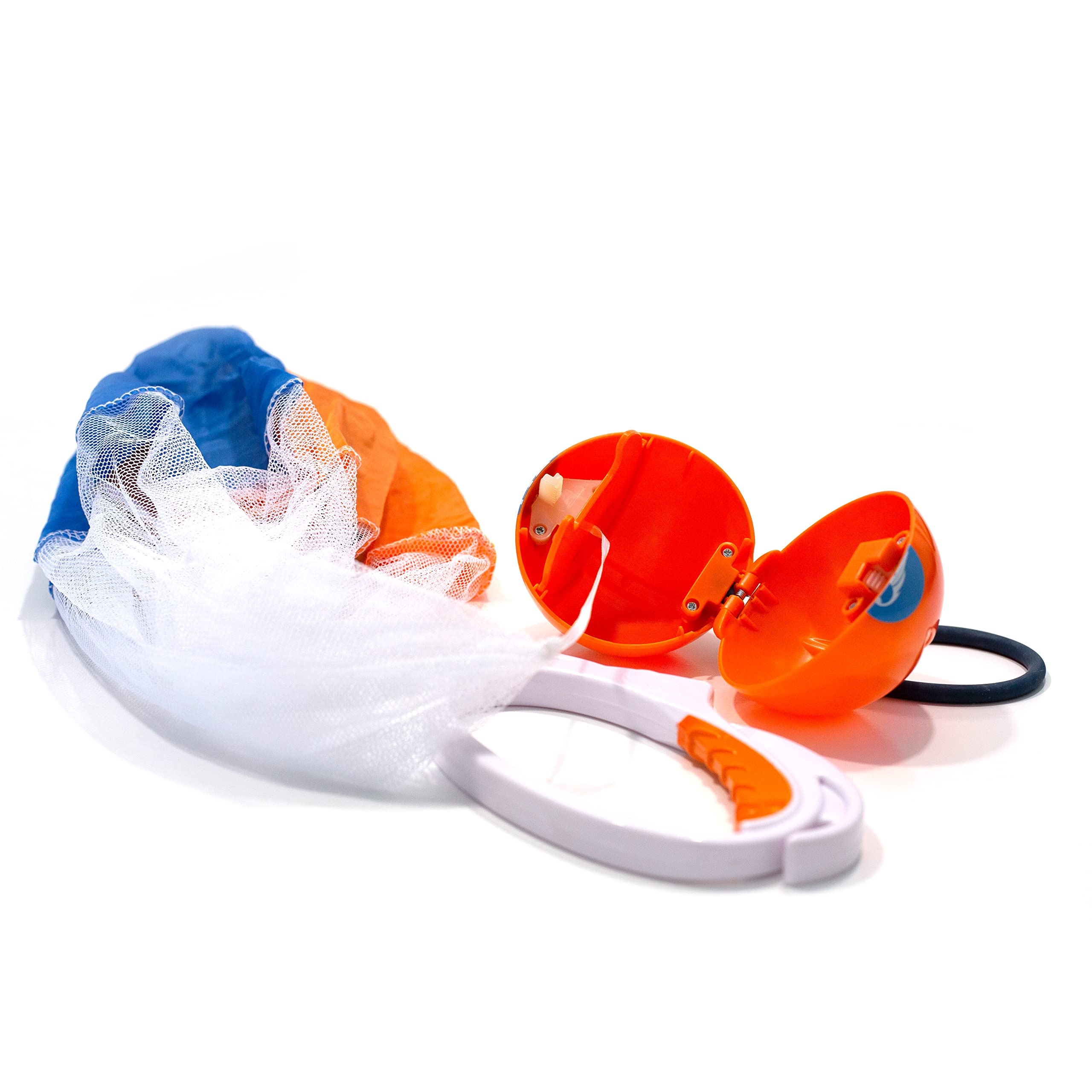 Moonracer 5003 Djubi Parashoot Outdoor Parachute Ball Set, White/Orange