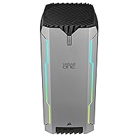 Corsair ONE PRO a200 Compact Workstation-Class PC - AMD Ryzen™ 9 5950X CPU - NVIDIA® GeForce RTX™ 3080 Graphics - 64GB Vengeance LPX DDR4 Memory, 2TB, Windows 10 Pro,Bright Silver