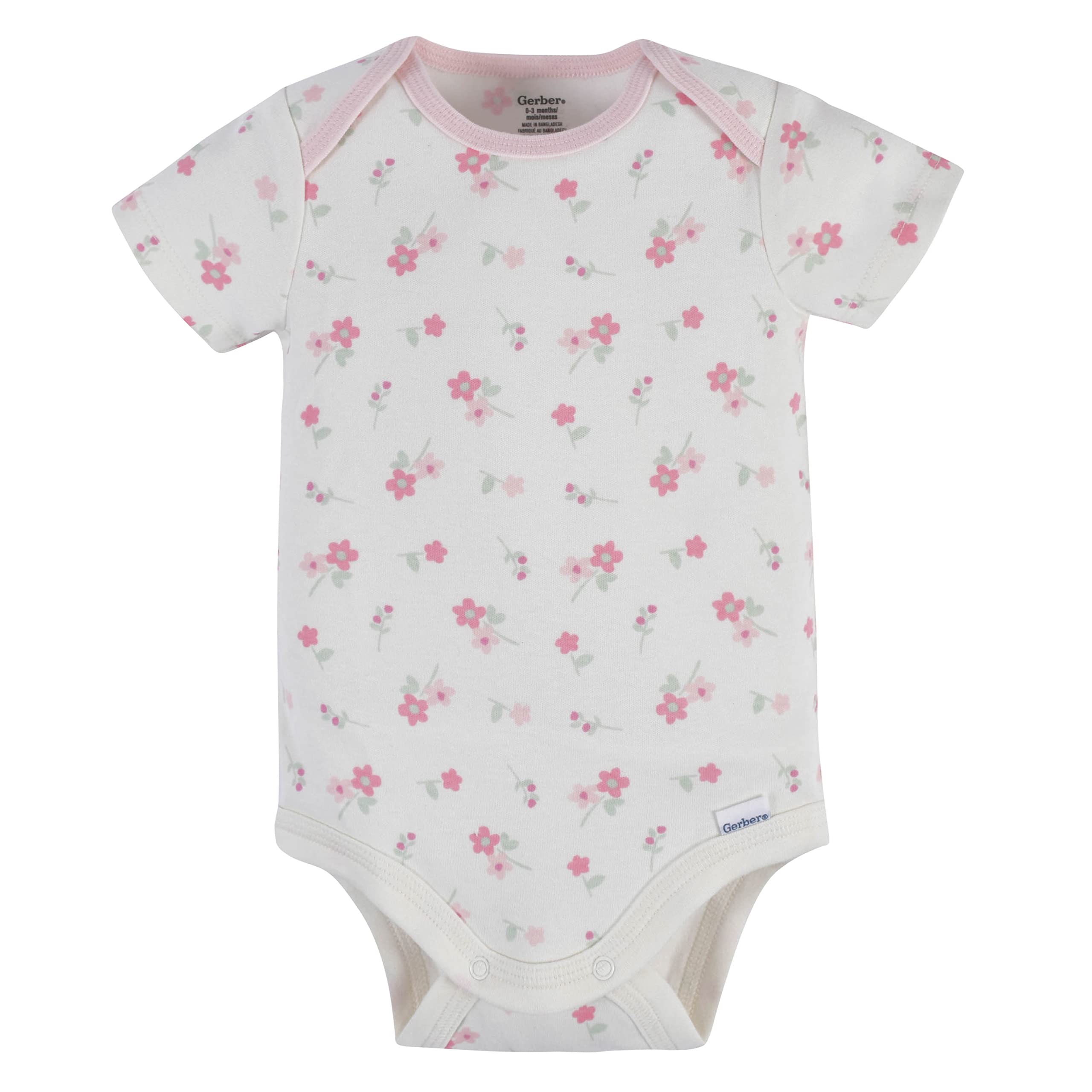Gerber Baby 8-Piece Clothing Gift Set (5Pk Bodysuits 2Pk Pants & 1Pk Hooded Cardigan), Pink, Newborn