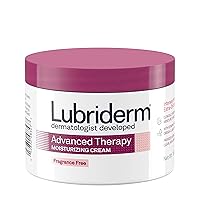 Lubriderm Advanced Therapy Fragrance-Free Moisturizing Cream with Vitamin E and Pro-Vitamin B5, Intense Hydration for Extra Dry Skin, Non-Greasy Formula, 16 fl. oz