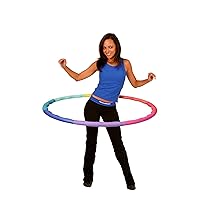 Weighted Hula Hoop, ACU Hoop 2S - 1.5 lb Small, Fitness Exercise Sports Hoop (Rainbow Colors)