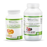 Bariatric Calcium Citrate & Advanced Chewable Multivitamin - Bariatric Vitamin and Supplement for Post Bariatric Surgery Including Gastric Bypass and Gastric Sleeve