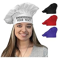 Personalized Chef Hat Custom Name - Size - Color - Font - Thread - Beautiful Makes a Great Gift Kids Child Adult