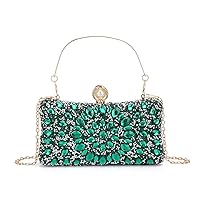 Lanpet Women Clutches Multicolor Crystal Rhinestone Evening Handbag Chain Strap Shoulder Bag