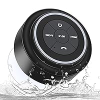 HAISSKY Bluetooth Shower Speakers, Portable Wireless Speaker with Suction Cup, IP67 Waterproof Outdoor Wireless Speaker, Pairs Easily to Phones, Tablets, Computer, Gift for Men & Women