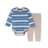 Burts Bees Baby Unisex-Baby Long Sleeve Bodysuit & Pant Set