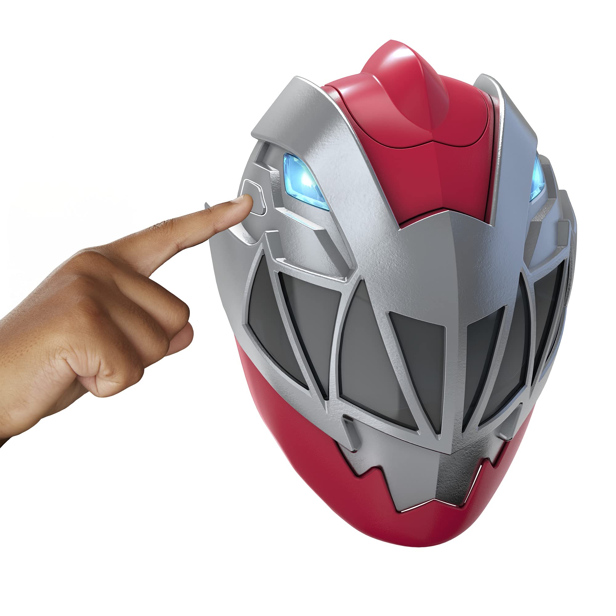 Power Rangers Dino Fury Red Ranger Electronic Mask Roleplay Toy for Costume and Dress Up Inspired by The TV Show Ages 5 and Up