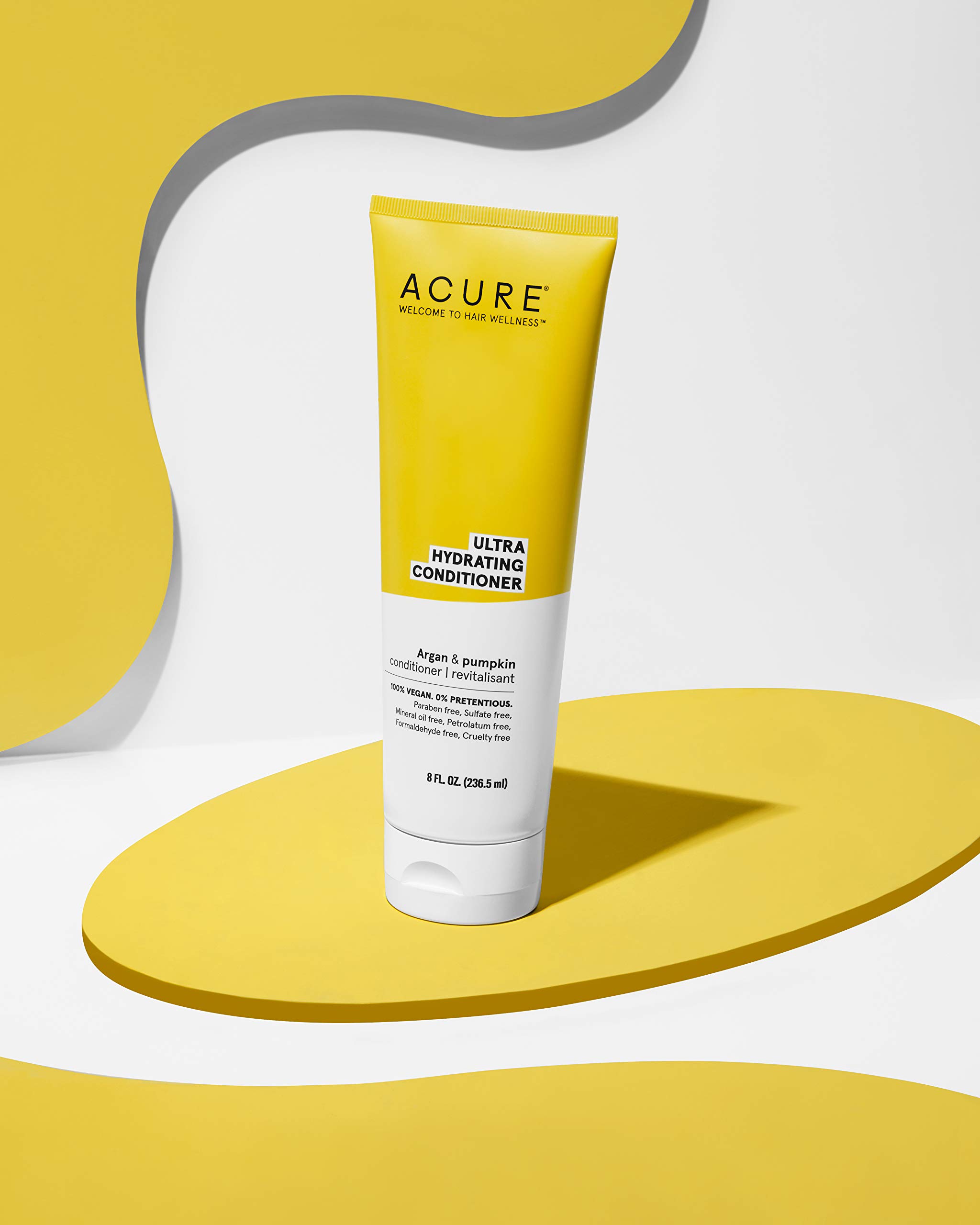 Acure Ultra Hydrating Conditioner, Yellow, pumpkin, 8 Fl Oz