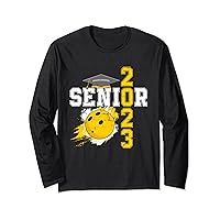 Retro Bowling Of Class 2023 Senior Sport Lover Graduation Long Sleeve T-Shirt