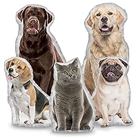 𝟐𝟎𝟐𝟒 𝐂𝐇𝐎𝐈𝐂𝐄 Custom Pillows With Picture - Custom Pet Pillow - Dog & Cat Photo Pillow & Pet Pillows, Pet Pillow & Personalized Pillow with Photo, Customized Dog Shaped Pillow Pet Gift (11.8