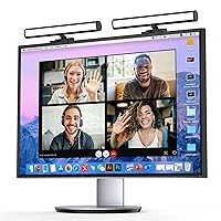 Video Conference Lighting, Webcam Monitor Light Bar Over Computer, LED Laptop Light Kit for Zoom, Podcast, Streaming, Studio, Ring Light Alternative with Dimmable & Flicker-Free Light