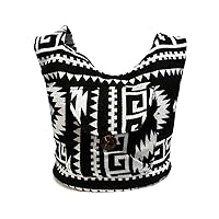 Large Aztec Tribal Print Pattern Material Lightweight Hobo Purse Crossbody Sling Bag - Womens Handmade Boho Accessories