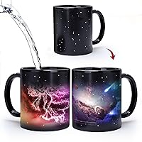 Virgo Heat Changing Constellation Mug 11oz, Horoscope Virgo Coffee Mug, Ceramic Color Changing Cup, Unique Holiday Birthday Gift for him and her, August September Magic Presents.