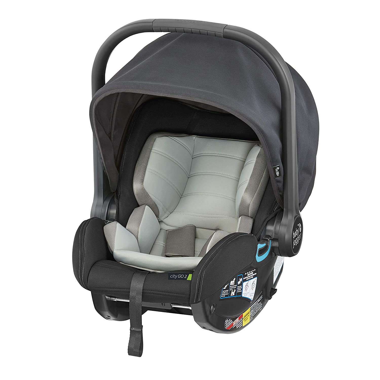 Baby Jogger City GO 2 Infant Car Seat, Slate, Gray