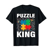 Funny Puzzle King Jigsaw Puzzles Math Lover T-Shirt