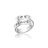 Adjustable Ring Inspirational Jewelry Personalized Stainless Steel Rings Birthday Graduation Gifts for Girls …