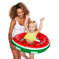 BigMouth Inc One-in-A-Melon Watermelon Lil' Water Float - Pool Float for Infants & Kids Ages 1-3, Perfect for Beginner Swimmers, Multicolor