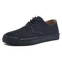 Honeystore Men's Shoes Casual Flats Driving Loafers Lace-up