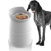 Elevated Dog Bowls Large Breed, 15.4in Adjustable Height Raised Bowl Stand with Stainless Steel Food Bowls,Non-Slip Dog Feeder for Large Medium Dogs