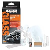QUIXX 10210 Windshield Repair Kit Is the Cost-Effective fix for chips, cracks, bulls-eye, and star-shaped damage to windshields. Use on Your Automobile, Motorcycle, or Boat
