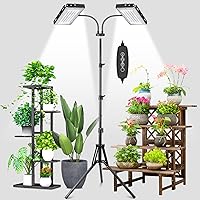 Grow Lights for Indoor Plants, 120 LEDs 6000K Full Spectrum Growing Lamp with Adjustable Tripod Stand 16-63