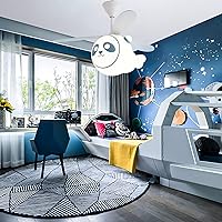 Ceiling Fans with Lighting Modern Ceiling Fans Withps and Remote Control Silent Ceiling Light Fan for Bedroom Living Room Boys and Girls Room/Blue