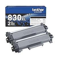 Brother Genuine TN830XL 2PK Black High Yield Printer Toner Cartridge 2-Pack – Print up to 3,000 Pages Each(1)