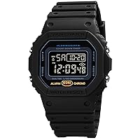 kieyeeno Digital Sports Watch for Men Quartz with Plastic LED Wrist Watch Multifunction 50M Waterproof with Alarm Stopwatch Outdoor