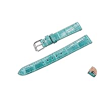 Genuine Crocodile Alligator Belly Skin Leather Quick Release Women's Watch Strap Band with Buckle 12 mm. 14 mm. 16 mm.