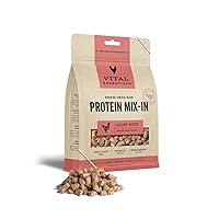 Vital Essentials Freeze Dried Raw Protein Mix-in Dog Food Topper, Chicken Mini Nibs Topper for Dogs, 6 oz