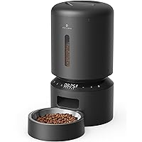 Automatic Cat Feeder, Automatic Dog Feeder with Freshness Preservation, 5L Timed Cat Feeders for Dry Food, Up to 6 Meals Per Day, Granary Pet Feeder for Cats/Dogs
