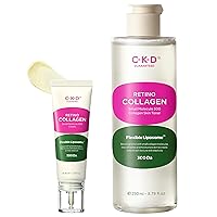 CKD RETINO COLLAGEN Small Molecule 300 (Anti-Wrinkle Firming Face Cream & Skin Toner) Bundle