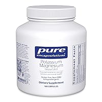 Pure Encapsulations Potassium Magnesium (Aspartate) | Supplement to Support Heart, Muscular, Bone, and Nerve Health* | 180 Capsules