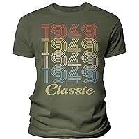 75th Birthday Gift Shirt for Men - Classic 1949 Retro Birthday - 003-75th Birthday Gift
