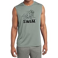 Black Penguin Power Swim Moisture Wicking Sleeveless Shirt