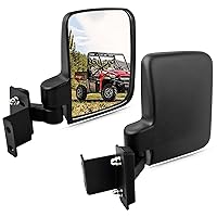 Ranger Side View Mirror Compatible with 2015-2024 Polaris Ranger 500 570 900 Fits Pro-Fit Cab Lock N Ride Factory Cage Frame Ranger Side Mirrors by UNIGT (NOT FOR ROUND ROLL BARS)