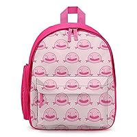 Happy Blobfish Mini Travel Backpack Casual Lightweight Hiking Shoulders Bags with Side Pockets