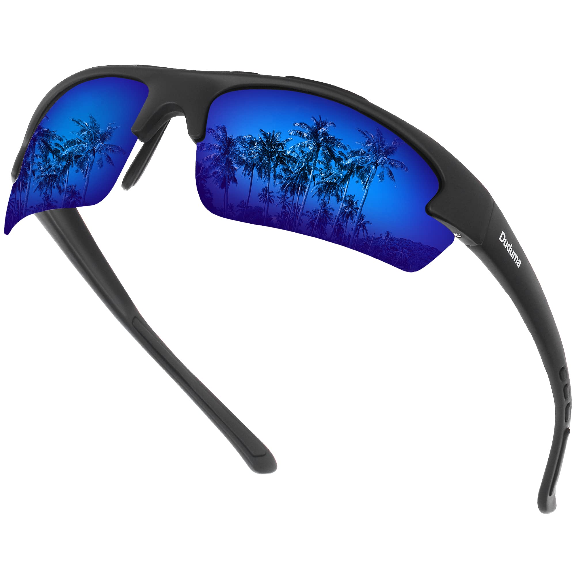 Duduma Polarized Sports Sunglasses for Men Fishing Cycling Running Golf Driving Sun glasses Glasses Tr62 Superlight Frame