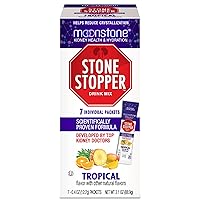 Moonstone Stone Stopper & Kidney Support Drink Mix, Keto Electrolyte Hydration Powder, Stone Prevention, Chanca Piedra Alternative, Magnesium, Potassium, Tropical, 7 Day Supply