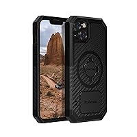 Rokform - iPhone 13 Case, Rugged Series, Dual Magnet Plus MagSafe Compatible, Magnetic Protective Apple Gear, iPhone Cover with RokLock Twist Lock, Drop Tested Armor (Black)