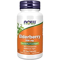 Supplements, Elderberry (Sambucus nigra)500 mg, 10:1 Concentrate, 60 Veg Capsules