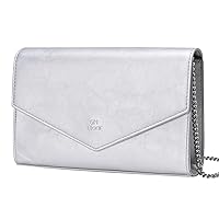 GM LIKKIE Clutch Purse for Women, Evening Envelope Clutch Bag, Crossbody Foldover PU Leather Shoulder Handbag